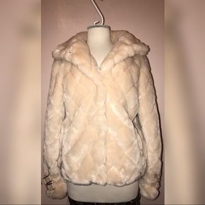 Pink Faux Fur Coat
